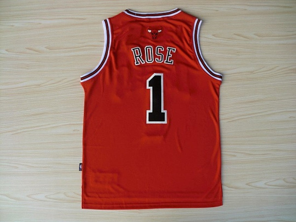 Custom Red Chicago Bulls Jersey