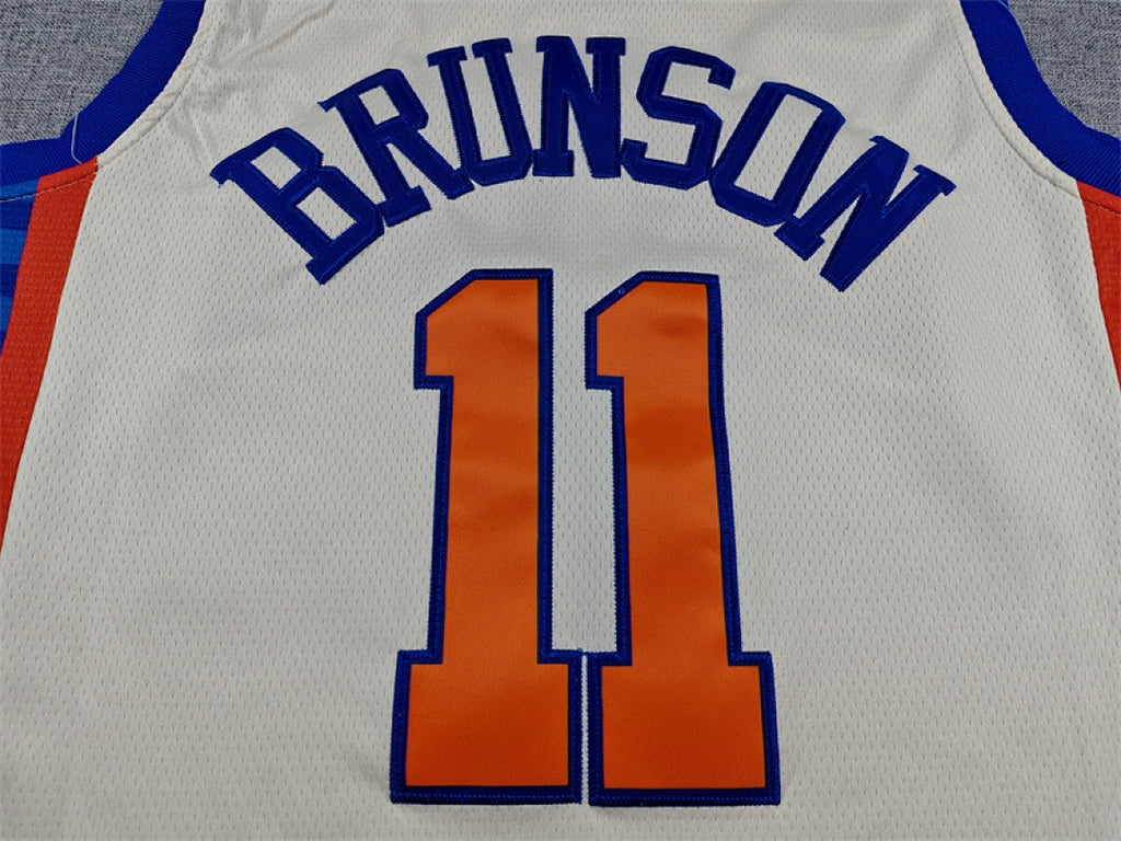 Custom White New York Knicks Jersey