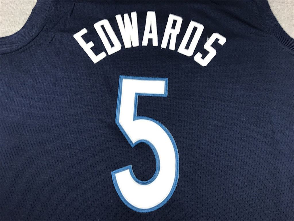 Custom Blue Minnesota Timberwolves Jersey
