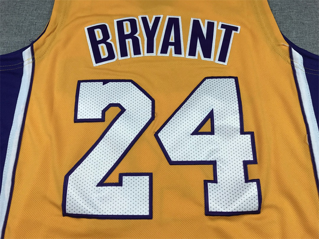 Custom Yellow Los Angeles Lakers Jersey