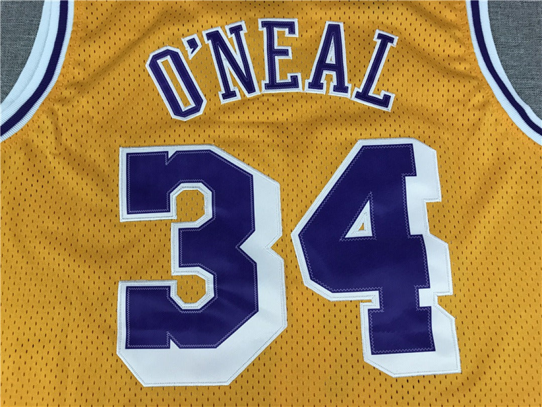 Custom Yellow Los Angeles Lakers Jersey