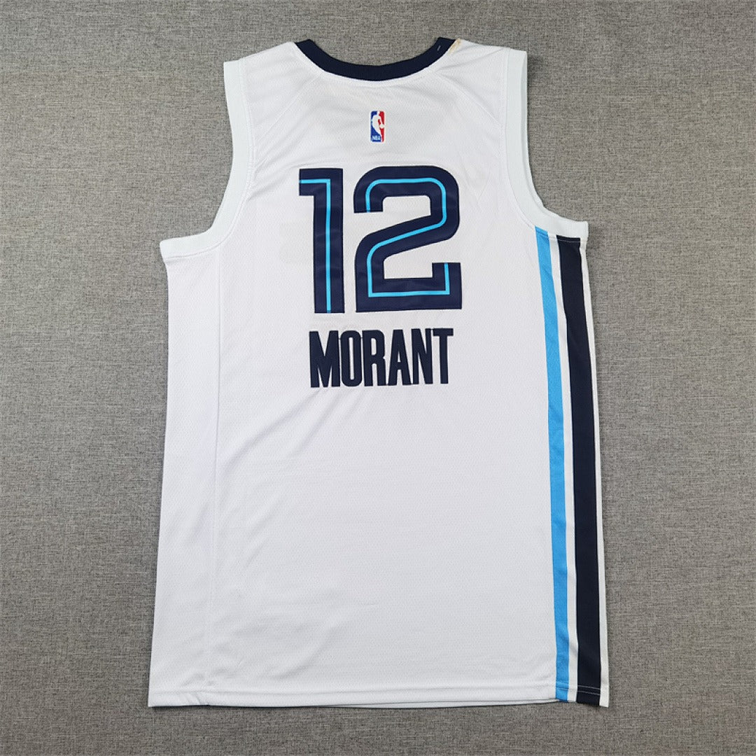 Custom White Memphis Grizzlies Jersey