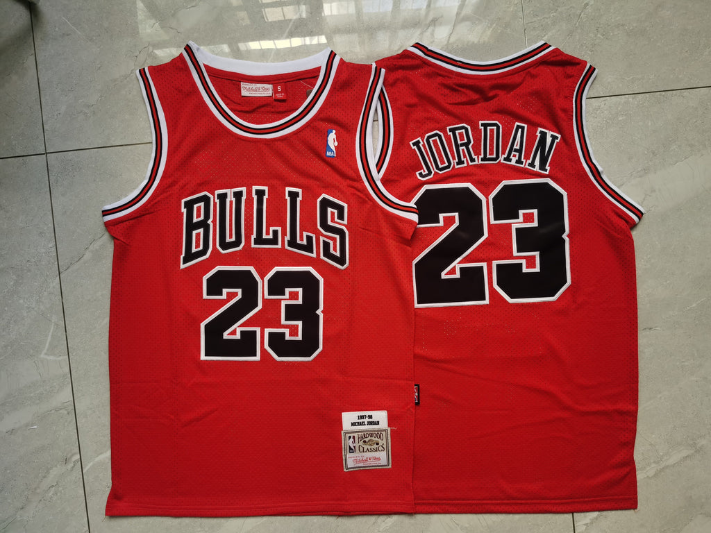 Custom Red Chicago Bulls Jersey