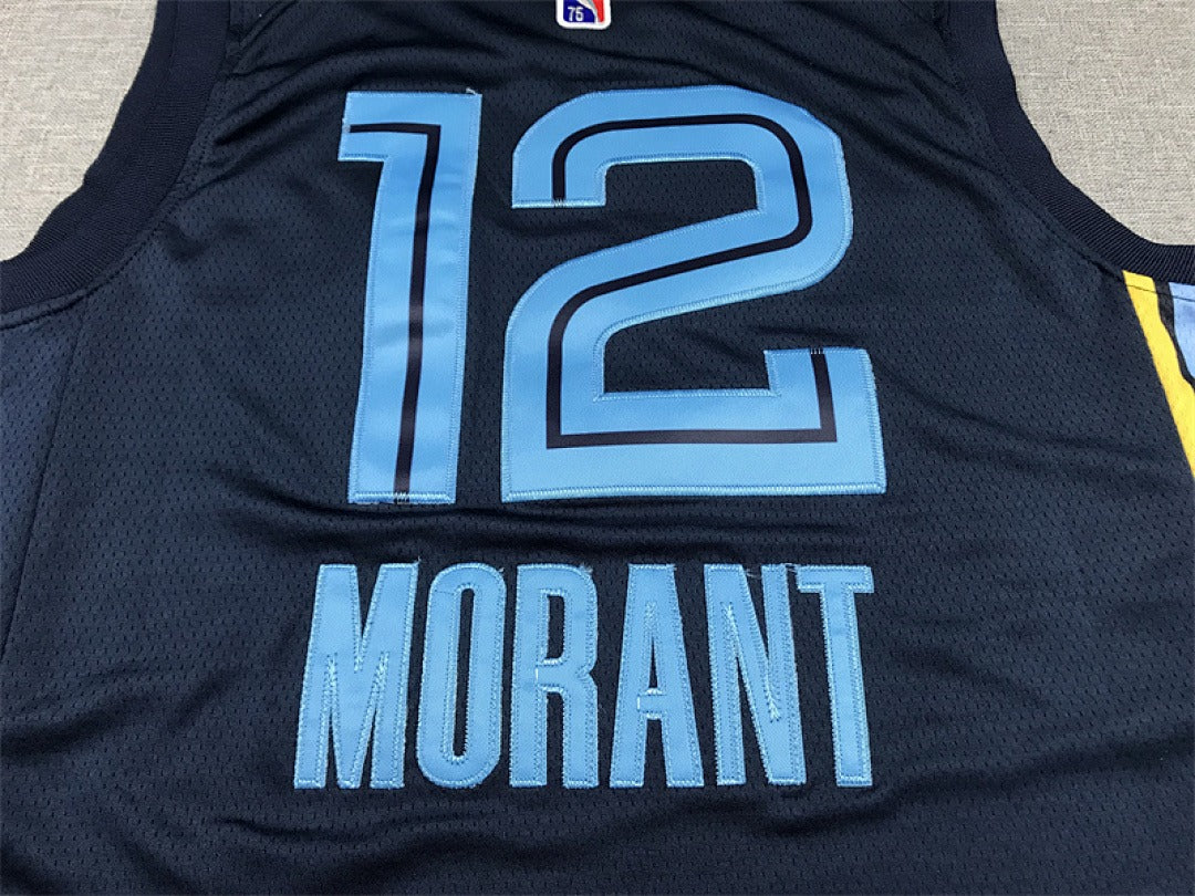 Custom Dark Blue Memphis Grizzlies Jersey