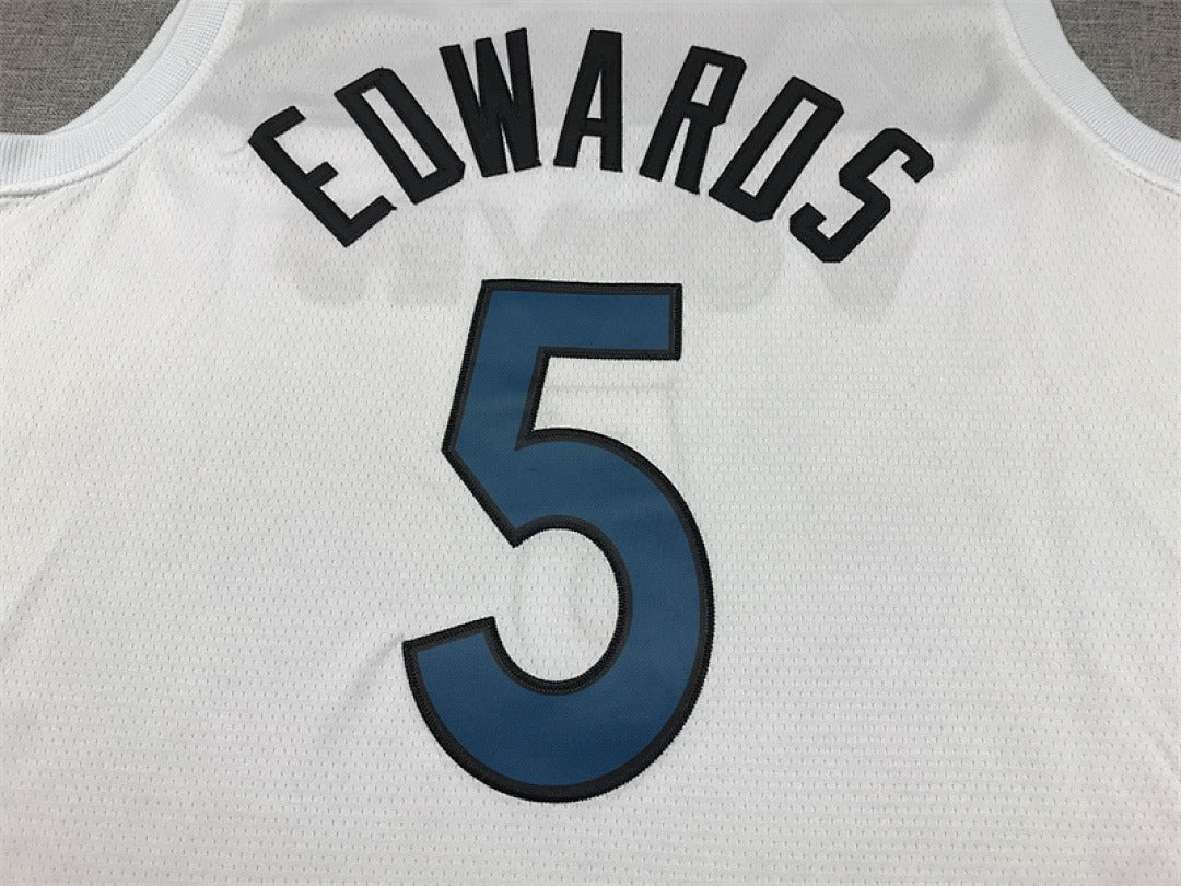 Custom White Minnesota Timberwolves Jersey