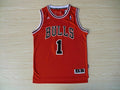 Custom Red Chicago Bulls Jersey