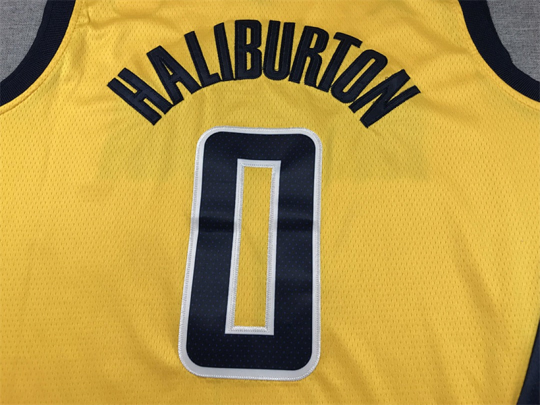 Custom Yellow Indiana Pacers Jersey