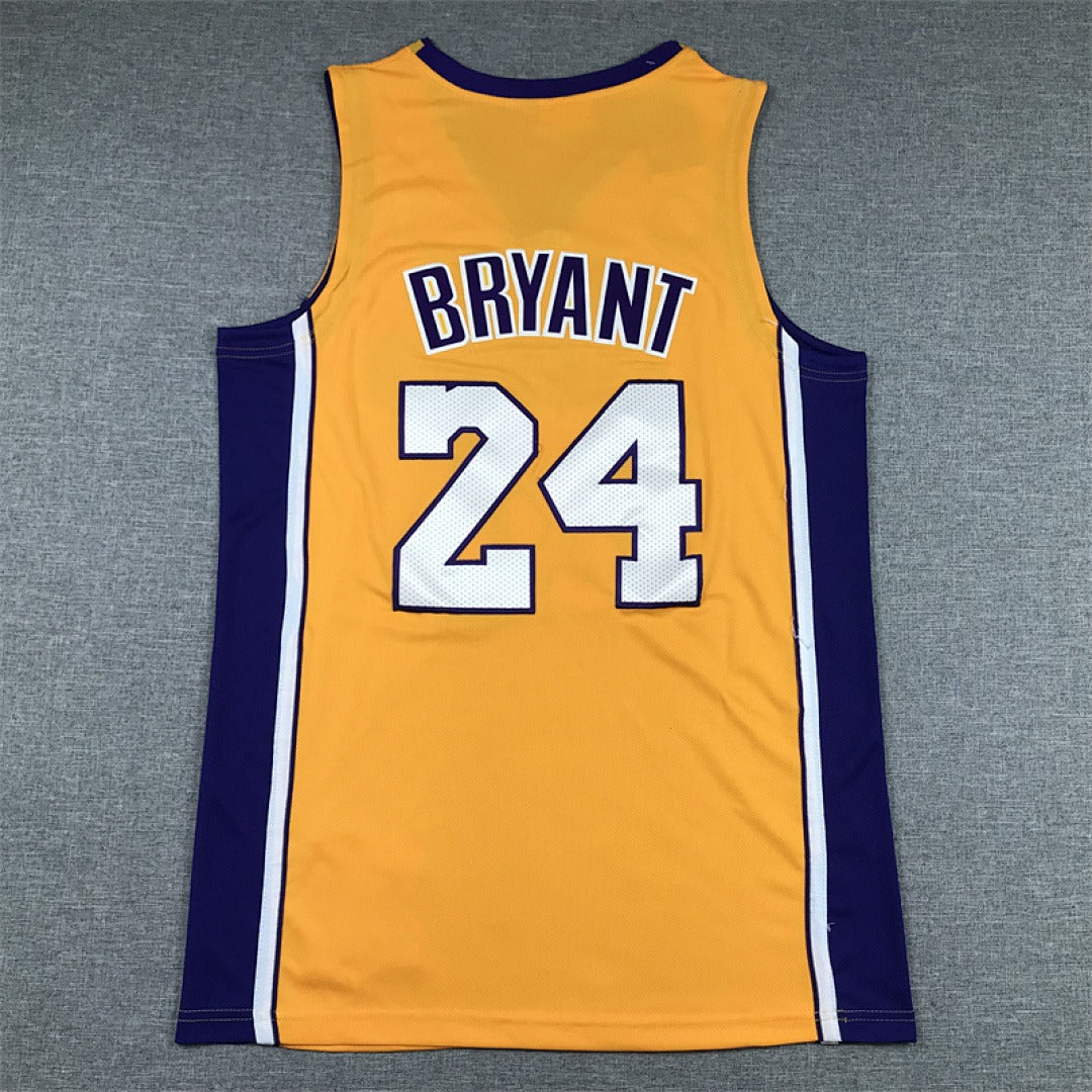 Custom Yellow Los Angeles Lakers Jersey