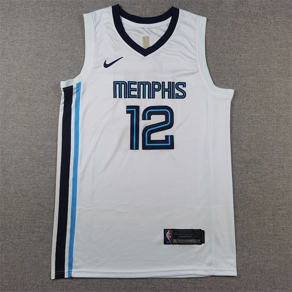 Custom White Memphis Grizzlies Jersey