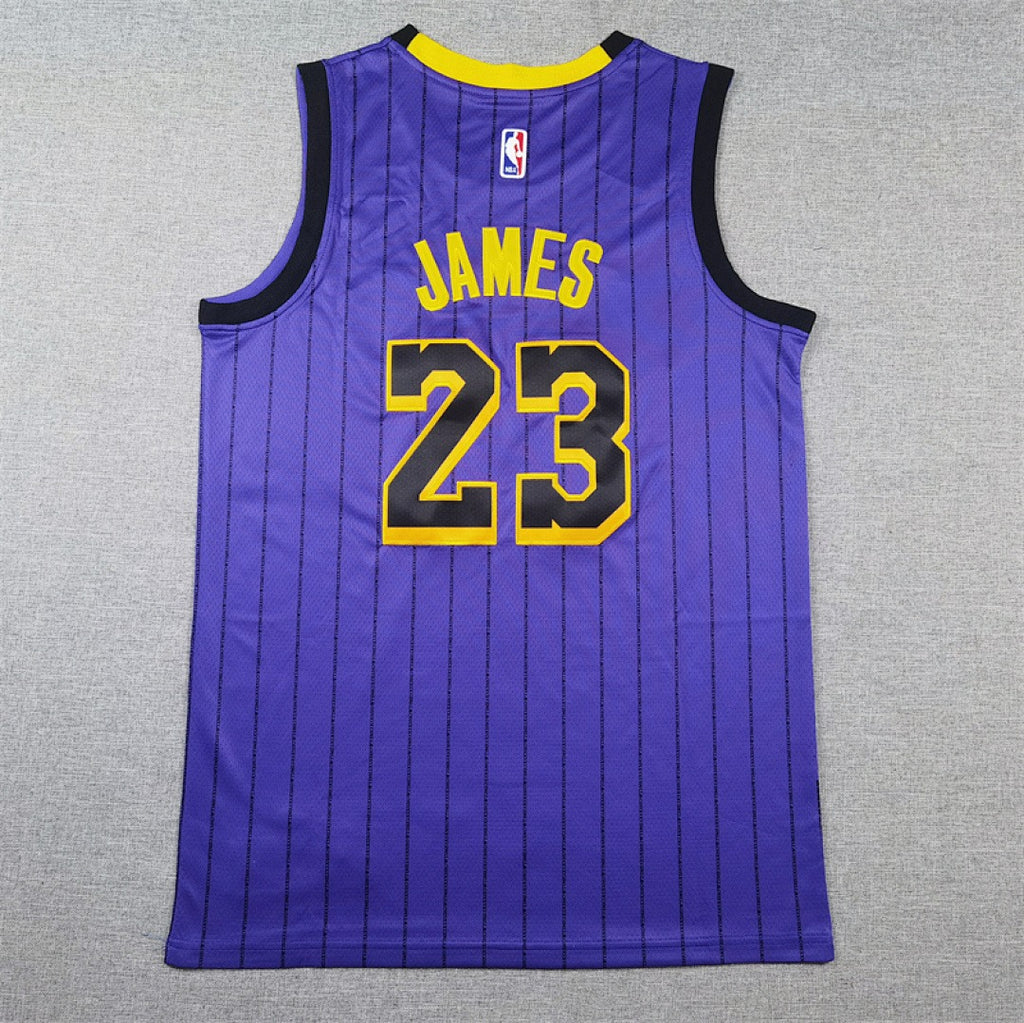 Custom Purple Los Angeles Lakers Jersey