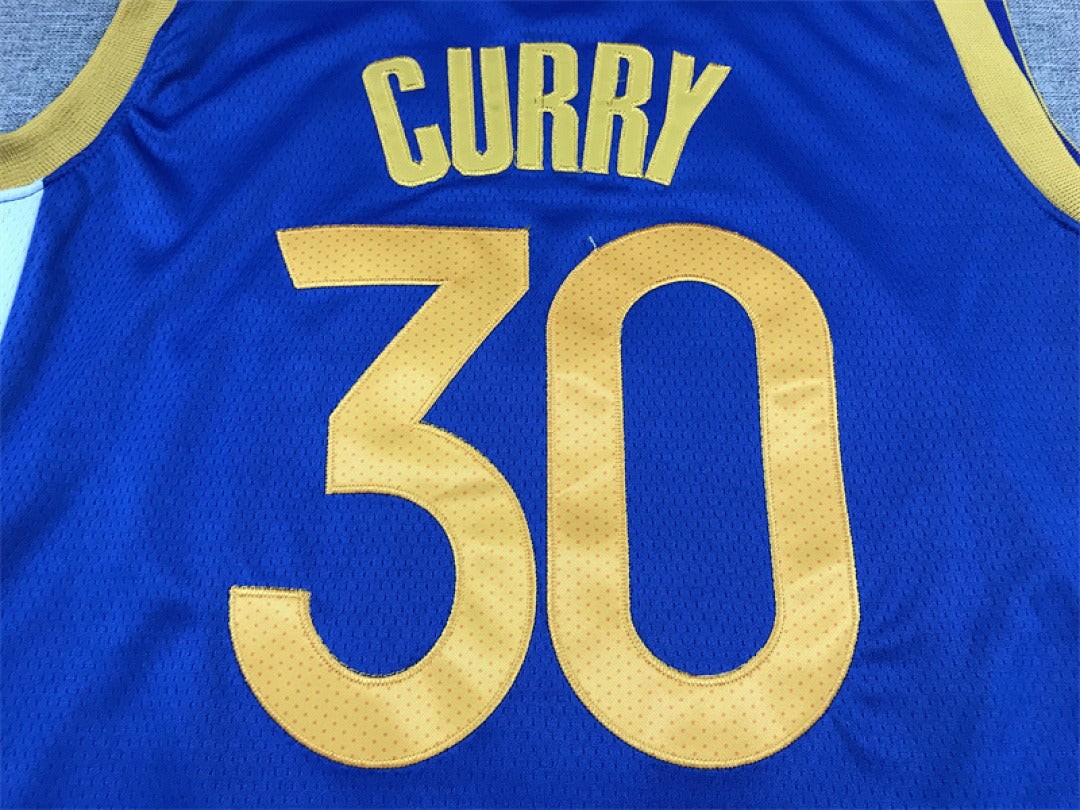 Custom Blue Golden State Warriors Jersey