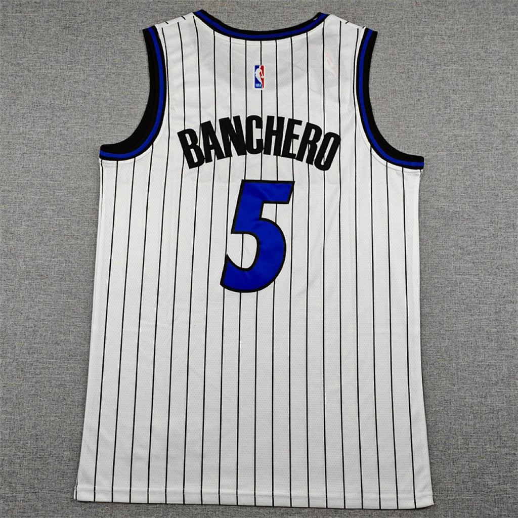 Custom White Orlando Magic Jersey