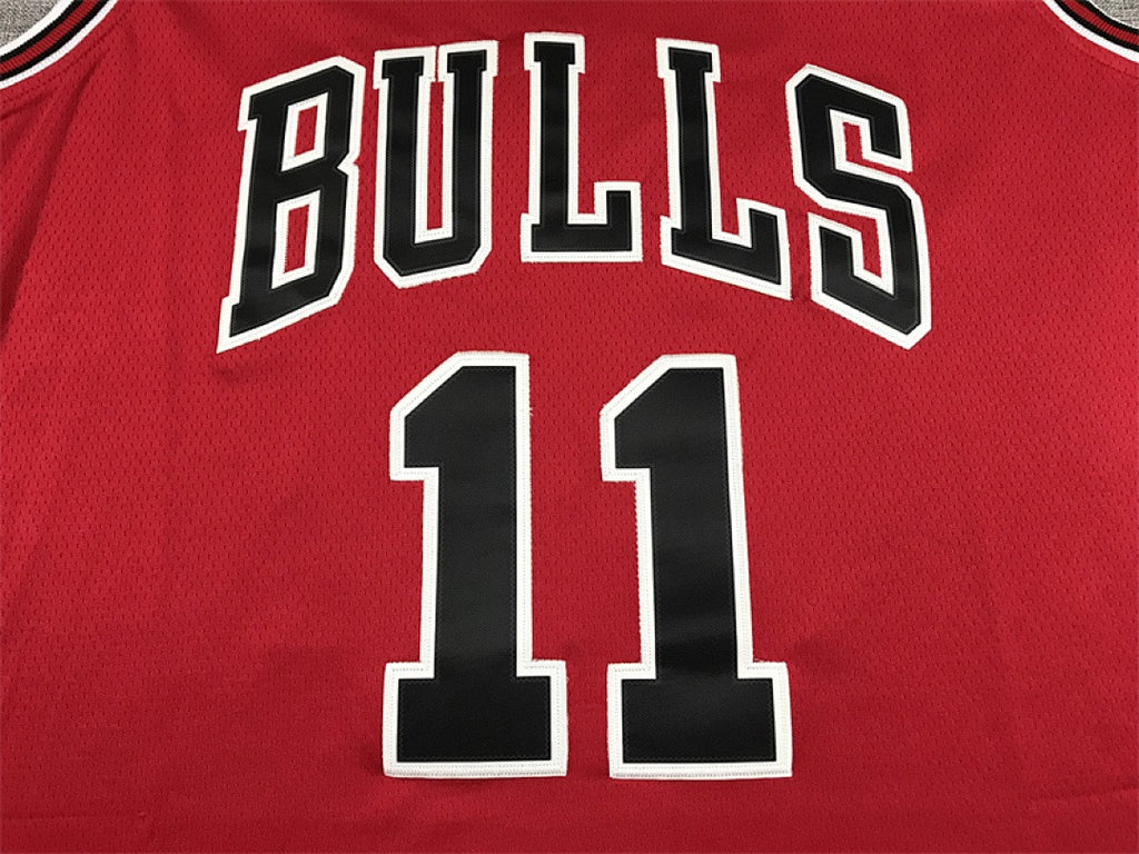 Custom Red Chicago Bulls Jersey