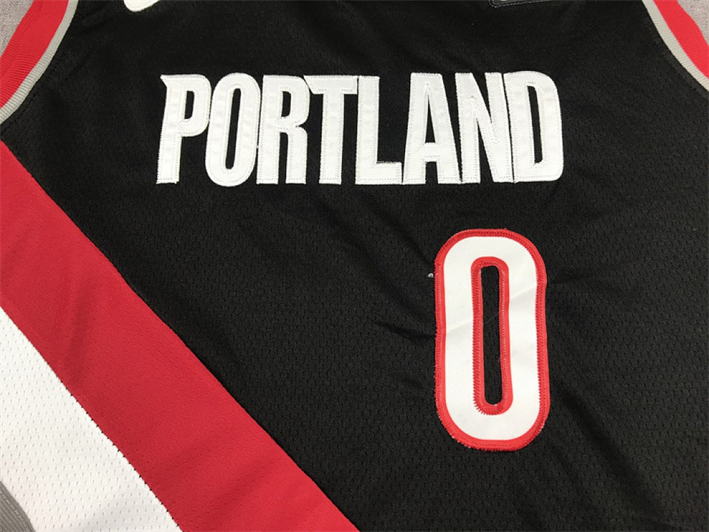 Custom Black Portland Trail Blazers Jersey