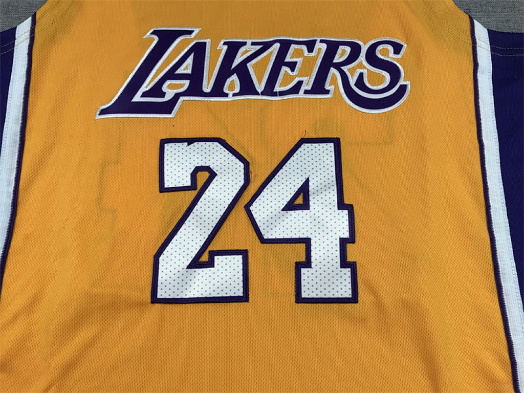 Custom Yellow Los Angeles Lakers Jersey
