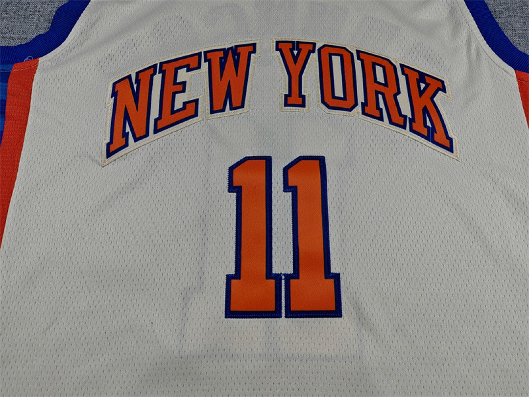 Custom White New York Knicks Jersey
