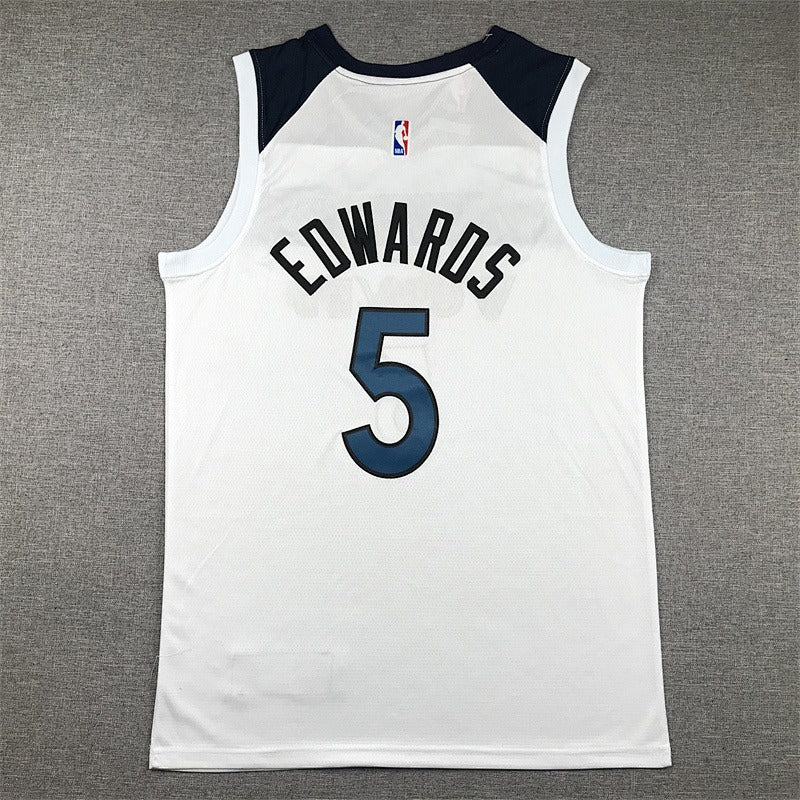 Custom White Minnesota Timberwolves Jersey