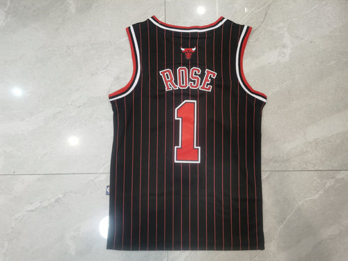 Custom Black Chicago Bulls Jersey