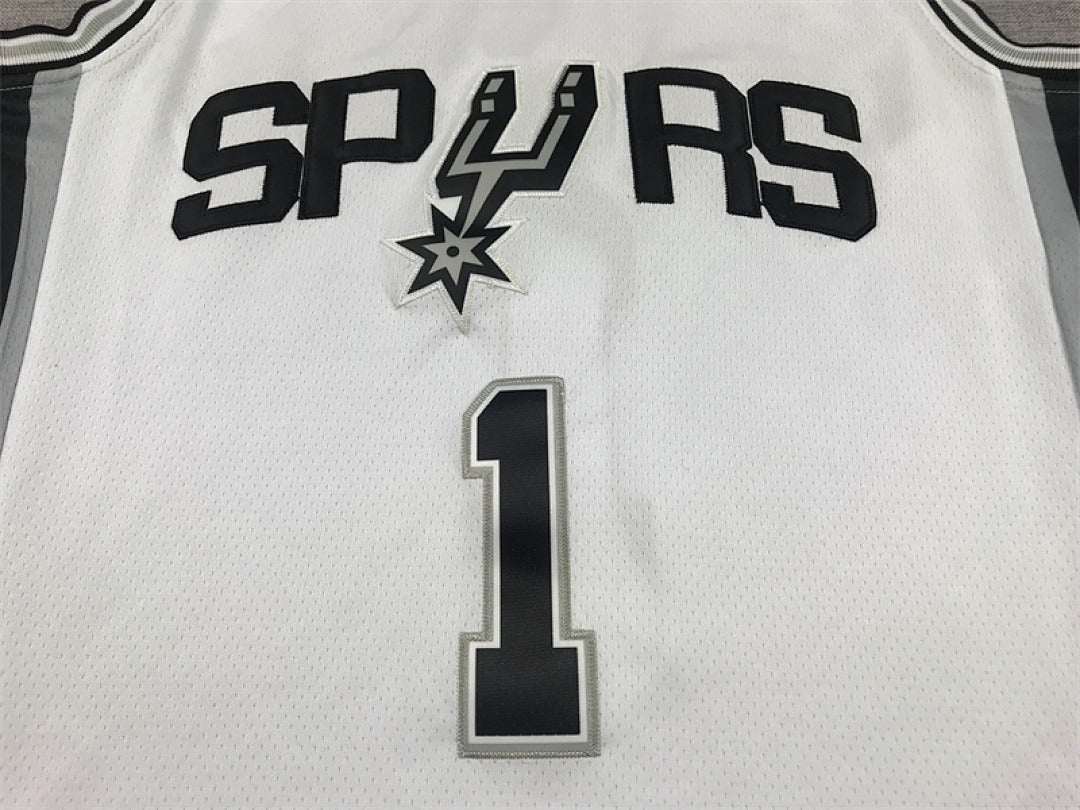 Custom White San Antonio Spurs Jersey