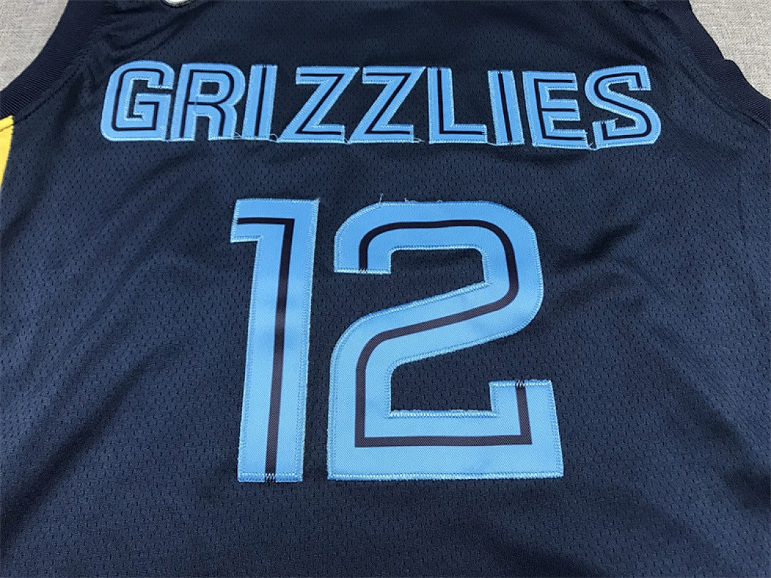 Custom Dark Blue Memphis Grizzlies Jersey