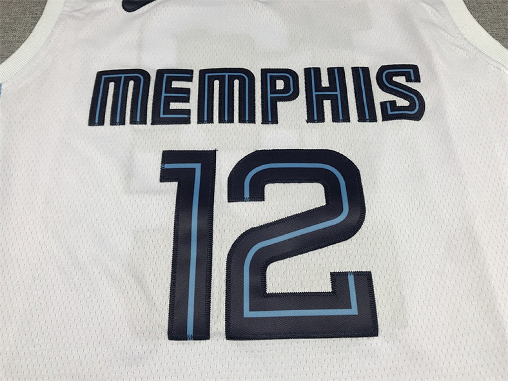 Custom White Memphis Grizzlies Jersey