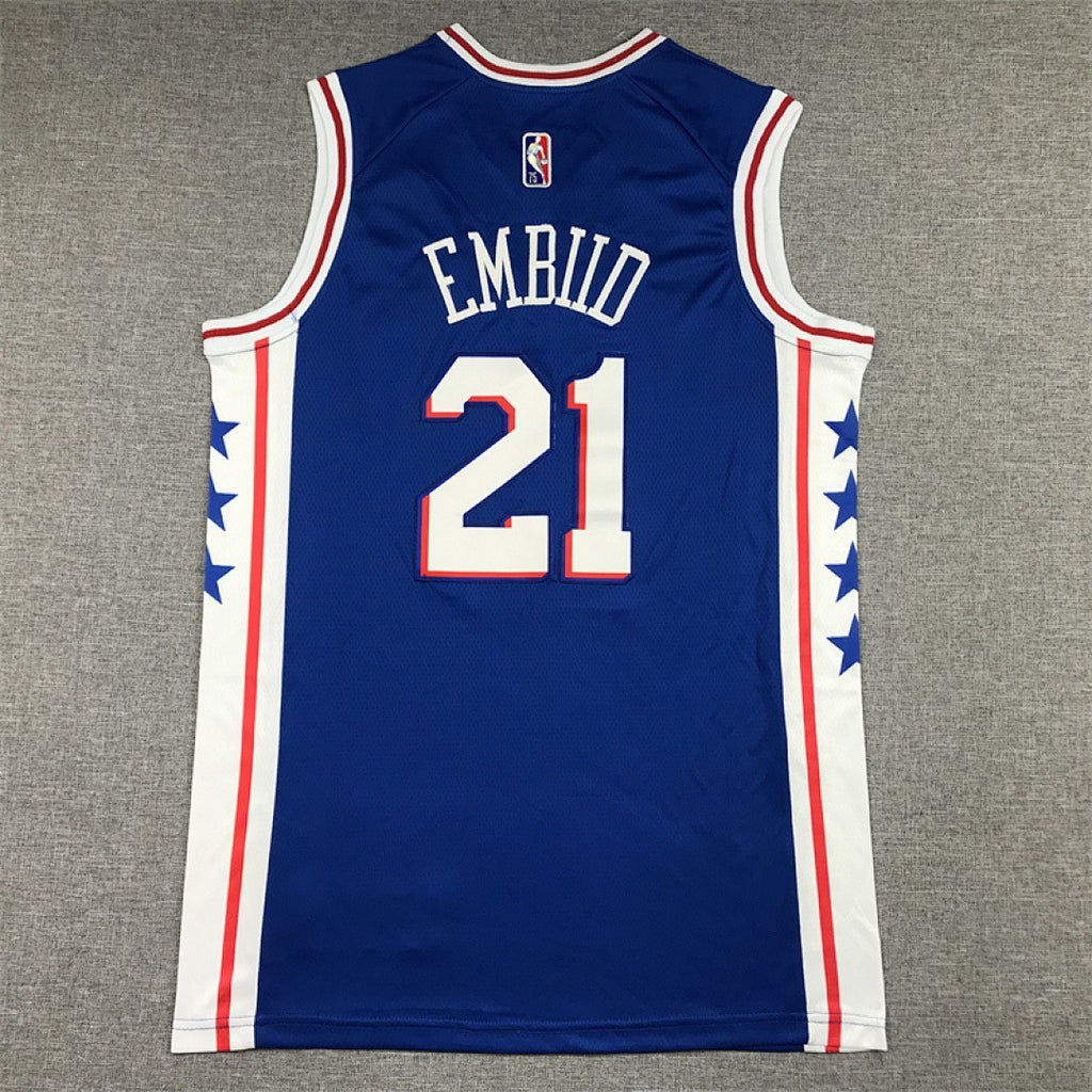 Custom Blue Philadelphia 76ers Jersey