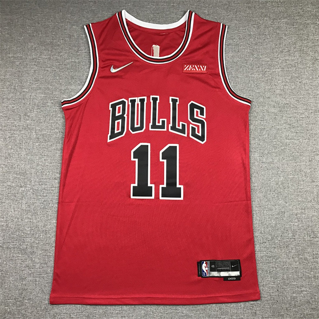 Custom Red Chicago Bulls Jersey