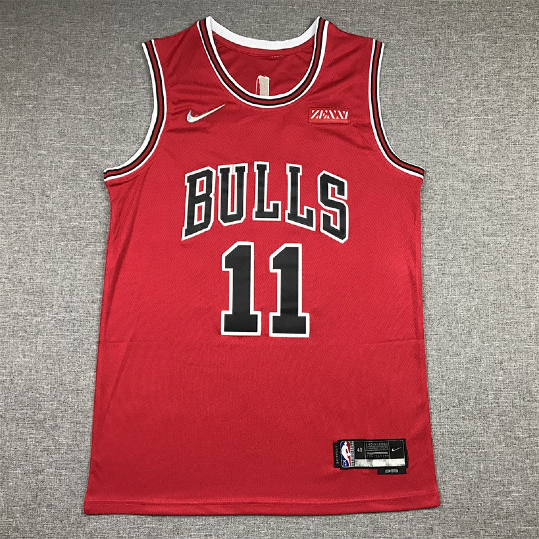 Custom Red Chicago Bulls Jersey