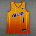 Custom Orange Charlotte Hornets Jersey