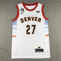 Custom White Denver Nuggets Jersey