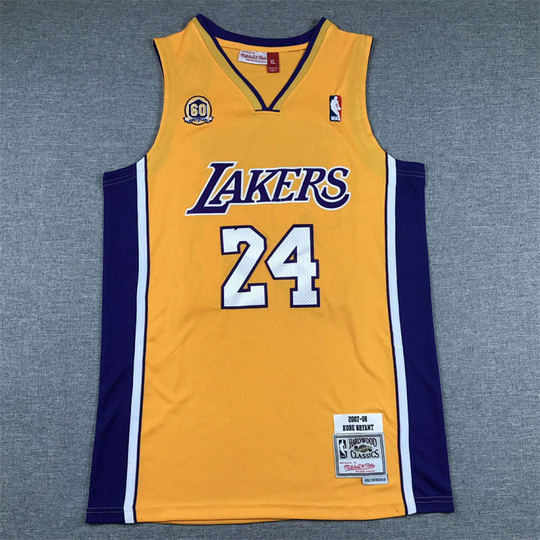Custom Yellow Los Angeles Lakers Jersey