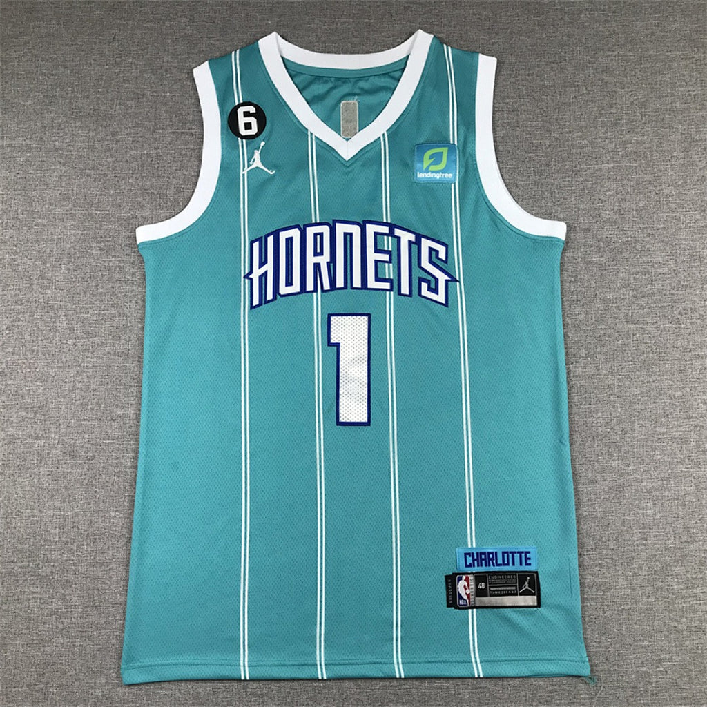 Custom Cyan Charlotte Hornets Jersey