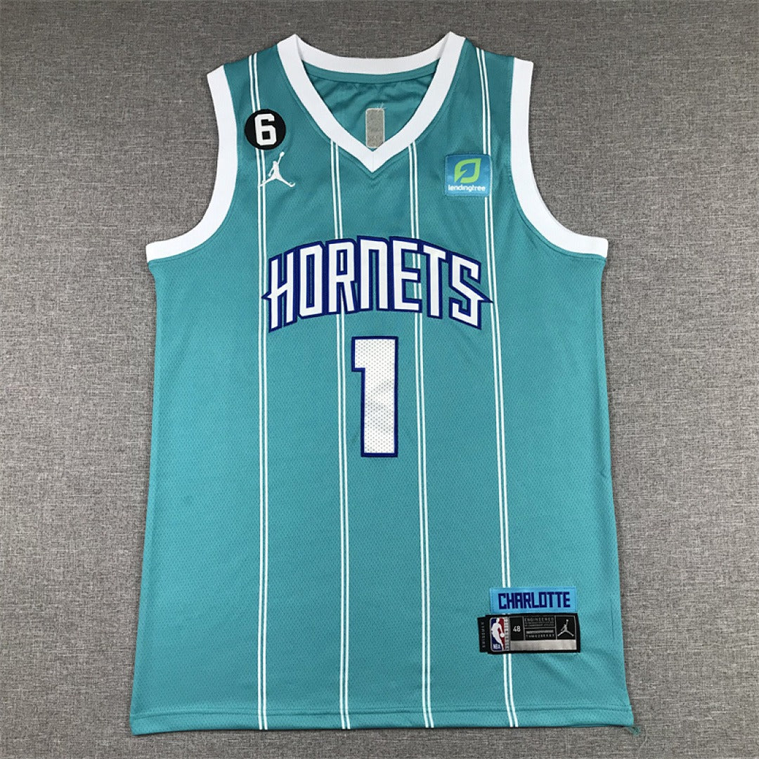 Custom Cyan Charlotte Hornets Jersey
