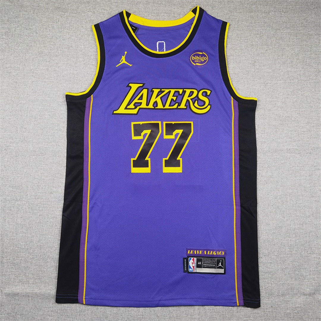 Custom Purple Los Angeles Lakers Jersey