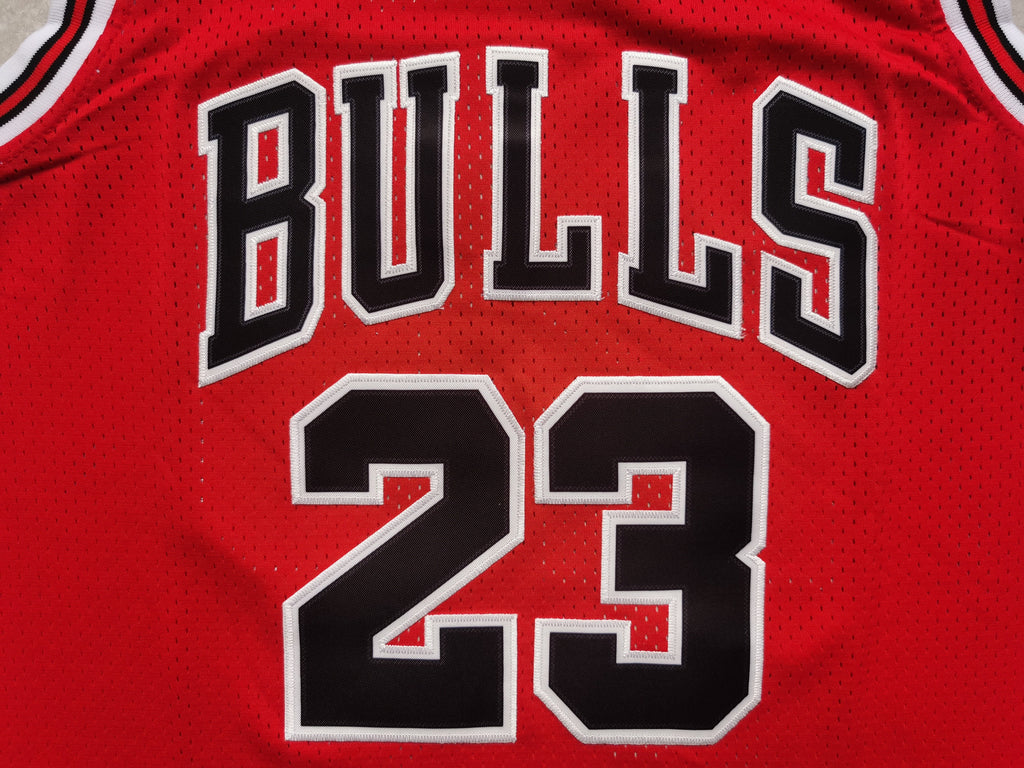 Custom Red Chicago Bulls Jersey
