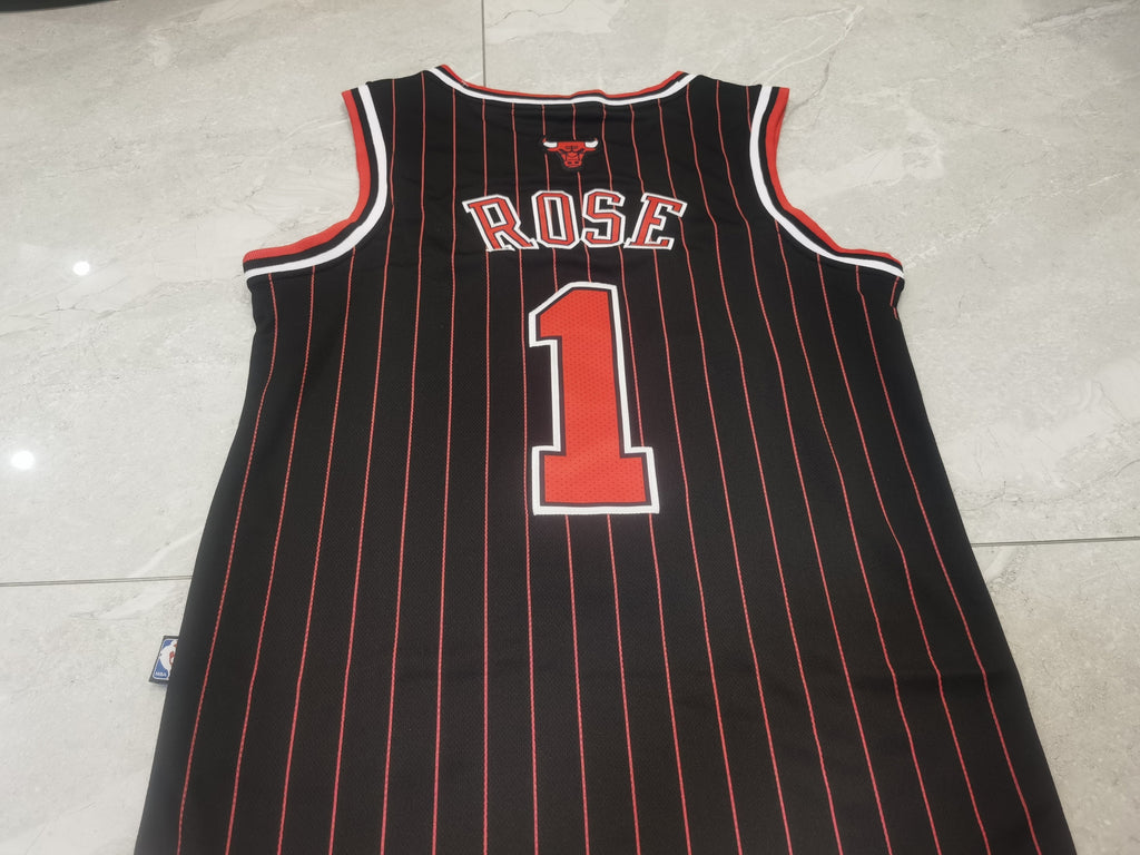 Custom Black Chicago Bulls Jersey